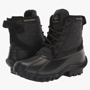 NWOB WOLVERINE Torrent Quilted‎ Duck Boot Winter Snow Black W880345 SZ 5.5